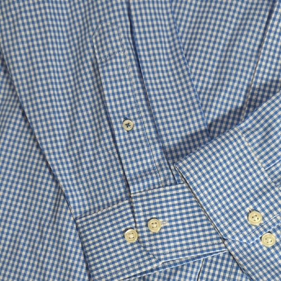 NEW Izod Blue Casual Button Down Shirt - Picture 4 of 12